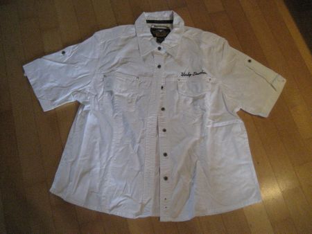 Harley-Davidson-Hemd, col. weiss