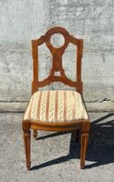 Original antiker Biedermeier Stuhl mit Polster