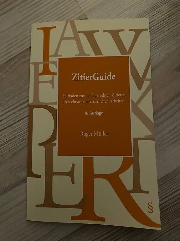Libri: ZitierGuide ZHAW – Usato da Winterthur venduto da sar_nn6d