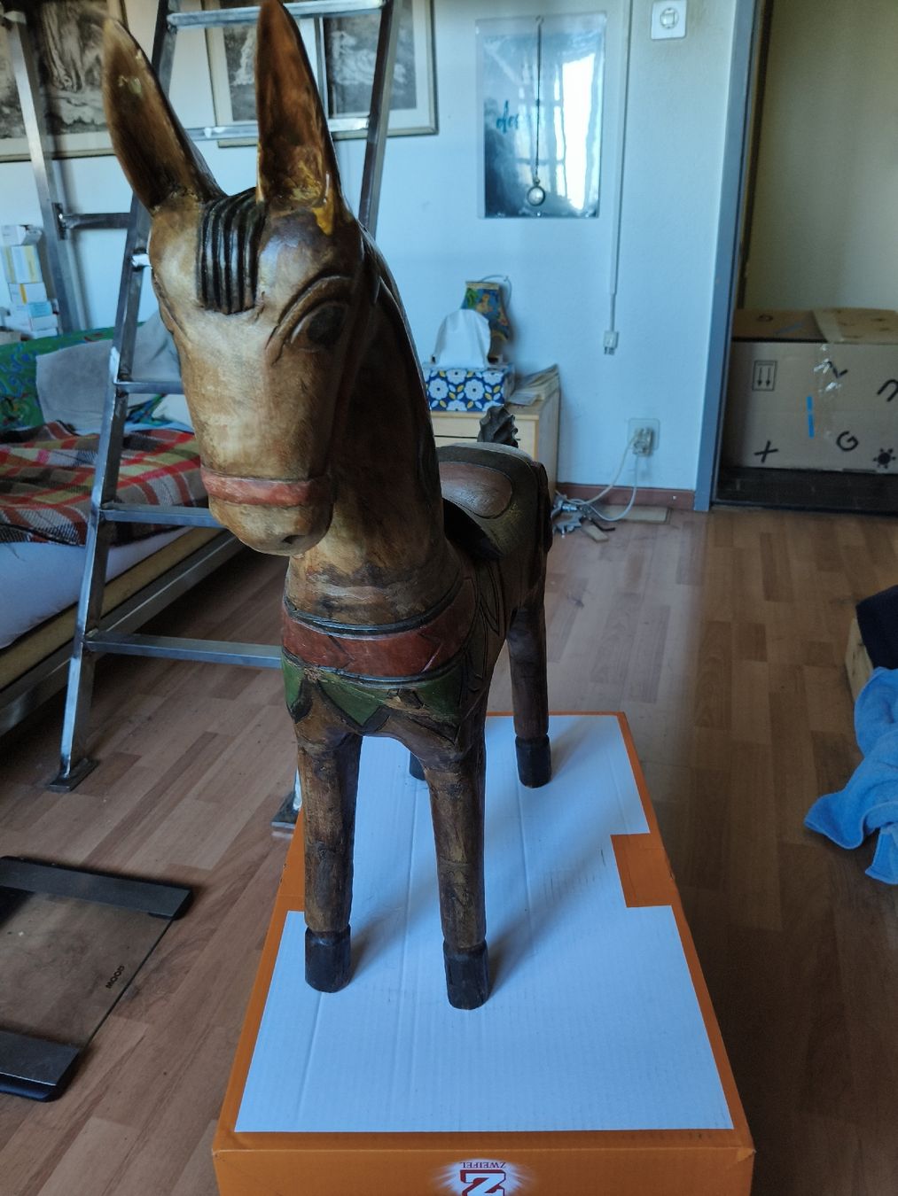 Figuren: Rustikales Holzpferd, Deko-Pferd, Vintage Look, Handarbeit – Gebraucht aus Rüfenacht BE von di.kernen 2