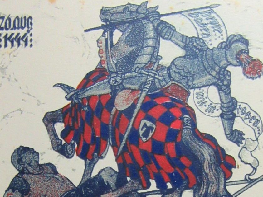 Cartoline postali: 2ter BASLER VOLUMENTAG ST.JAKOBSFEIER 1911 AK-BS – Usato da Ettingen venduto da Hausi4711 1