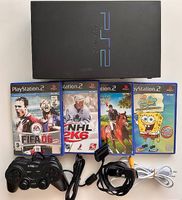 PS2 Sony Playstation 2 Noir 4 jeux