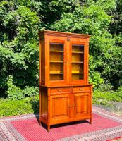 Biedermeier Vitrine Bücherschrank Grange Buffet Kirschbaum