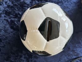 Fussball Spardose aus Keramik