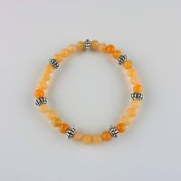 Edelstein-Armband Orangencalzit - Ø 6