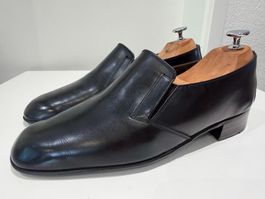 Bally Club Loafer Slip-On Schuhe Leder Schwarz Gr. 7.5 / 41