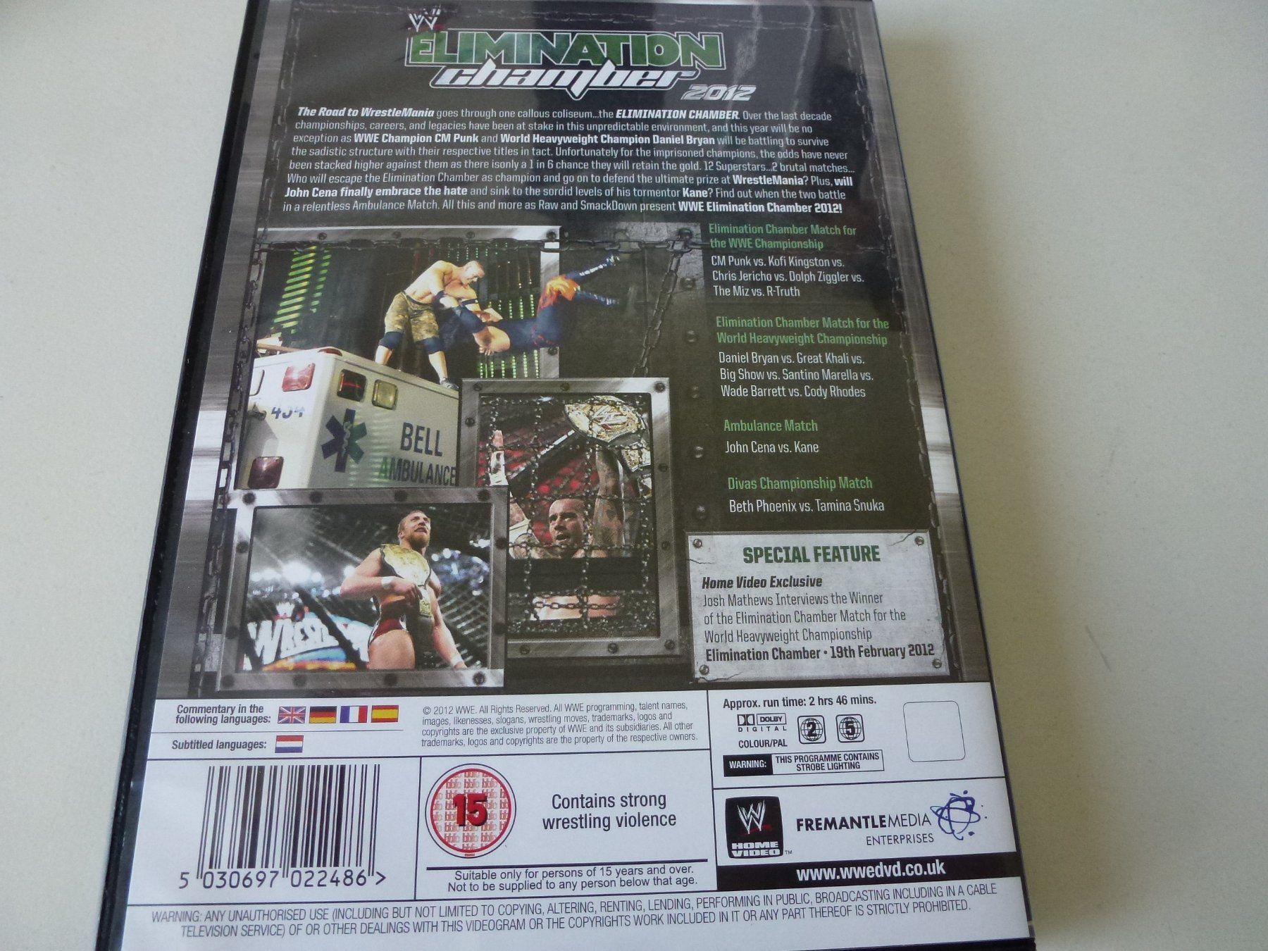 Tutti i DVDs: WWE: Elimination Chamber 2012 (DVD) – Nuovo (secondo la descrizione) da Bern venduto da Frebo 1