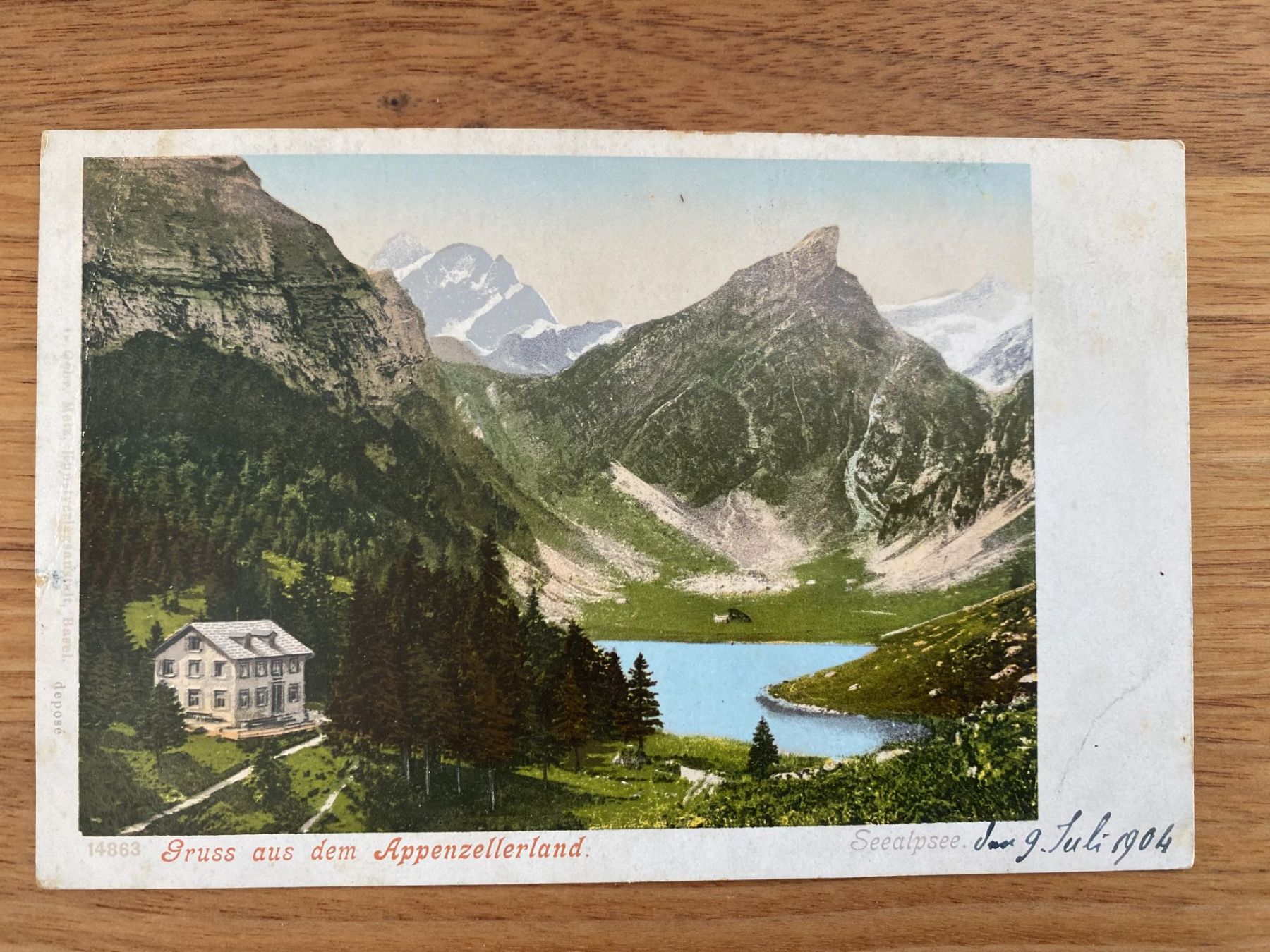 Cartes postales: Ansichtskarte Äscher Seealpsee – D'occasion à Unterterzen par bac_287t