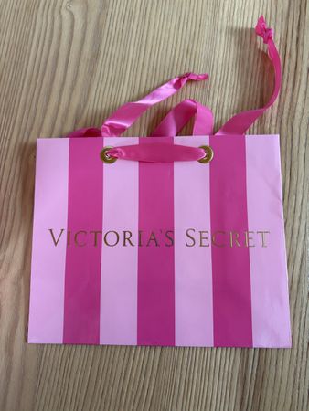 2x Sacchetti regalo Victoria's Secret rosa nuovi