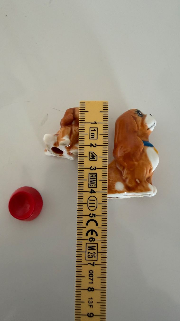 Disney Statuette: 2 Cocker Spaniel + Topf, Disney Hunde Susi + Welpe – Usato da Egg b. Zürich venduto da Mogli93 5