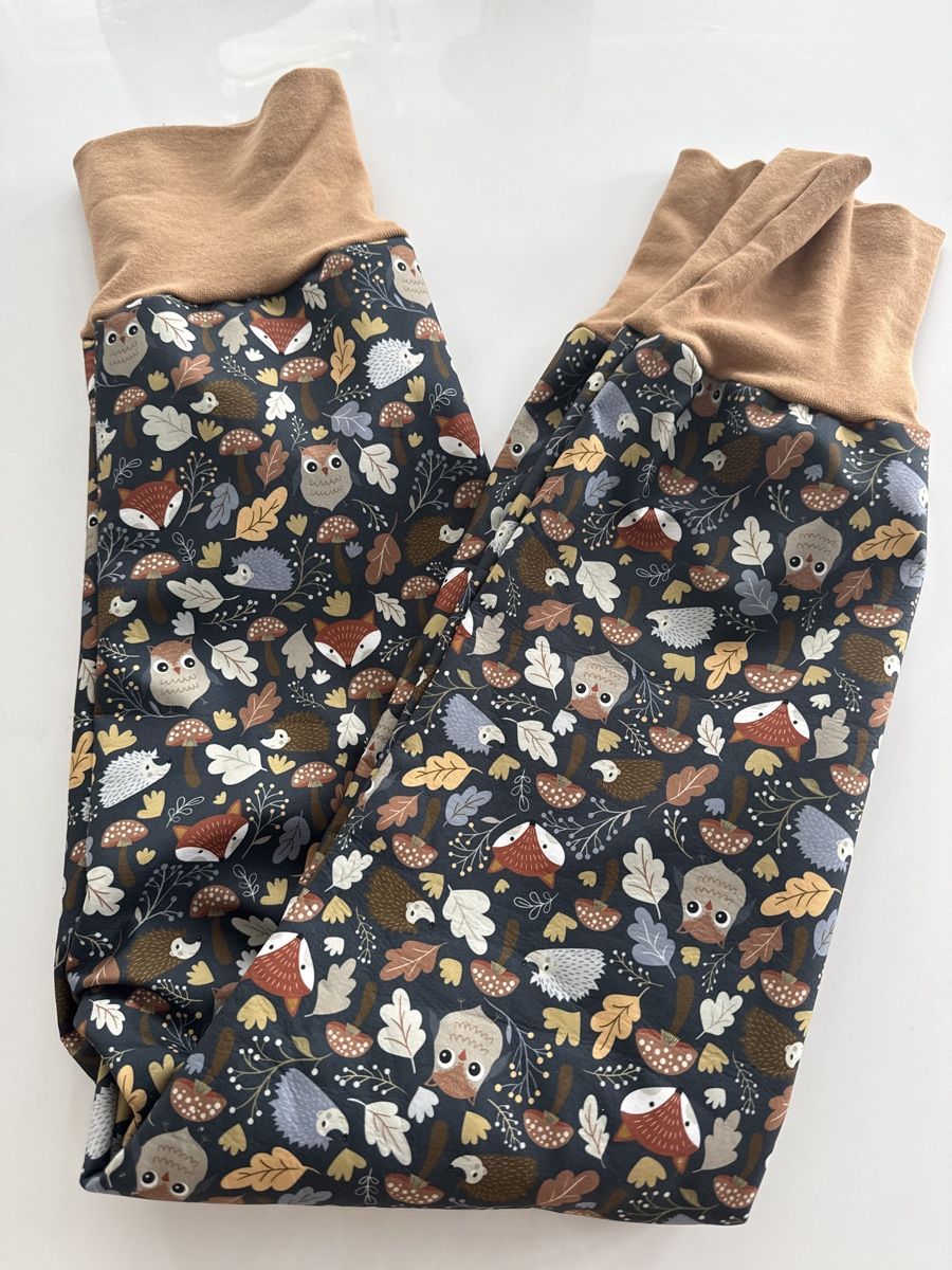 Hosen: Handmade Softshellhose Gr. 140 mit Füchse, Eulen und Igel – Neu (gemäss Beschreibung) aus Freidorf TG von nad_fxh7 4