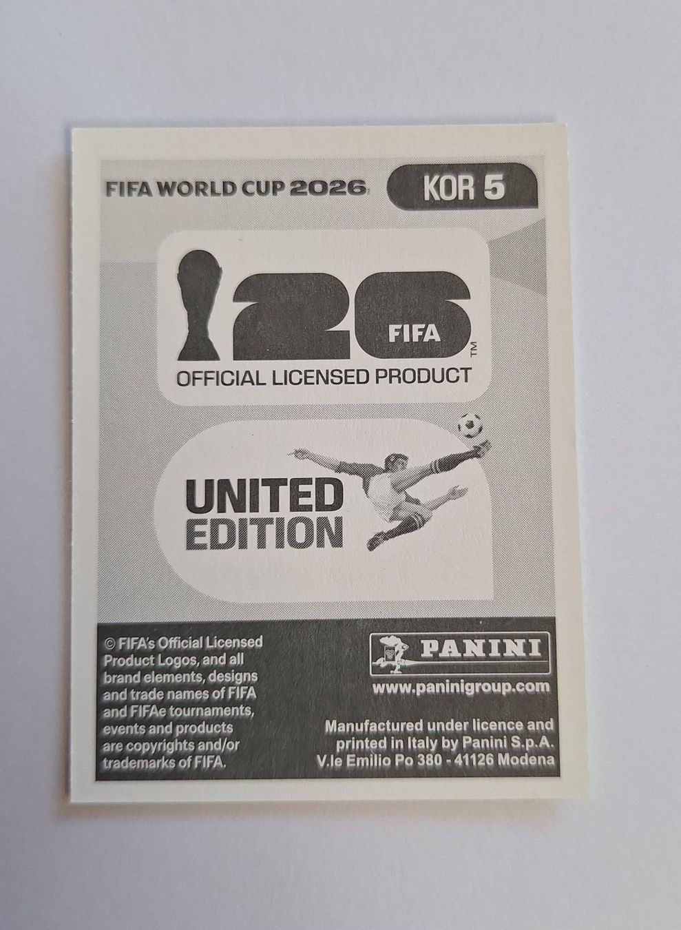 Panini Cartes à collectionner: Panini Yumin Cho KOR 5 – Neuf (Voir description) à Romanens par Crocette 1