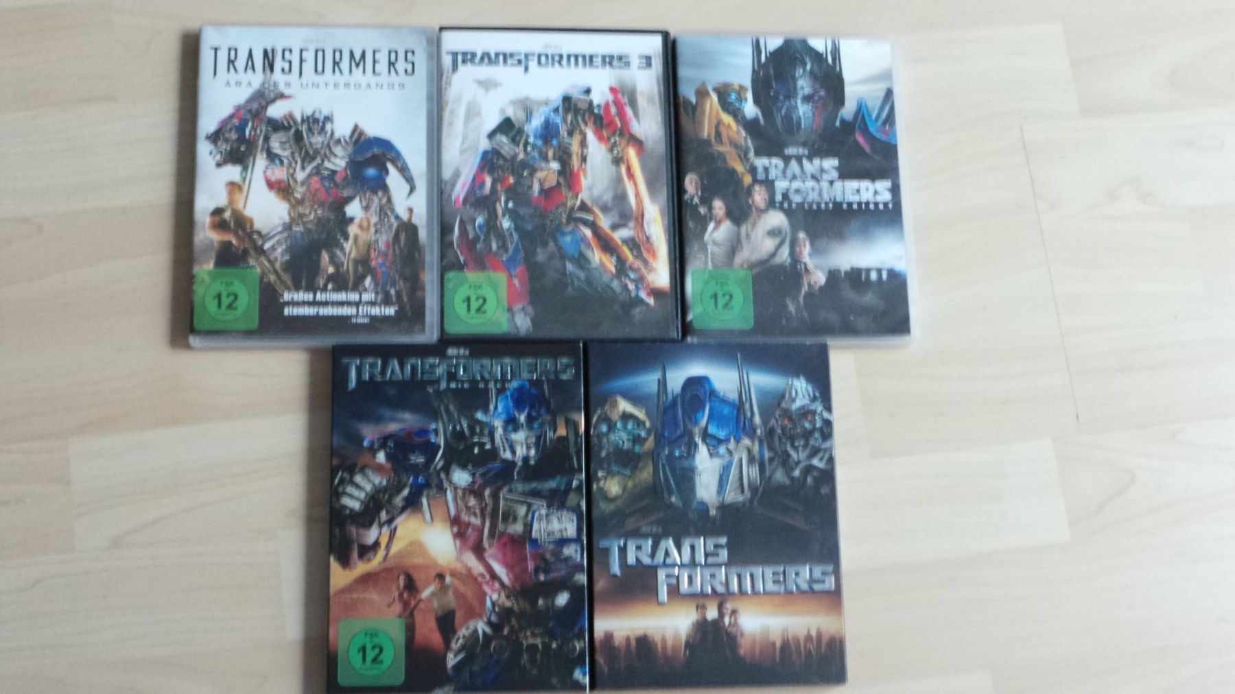 Tutti i DVDs: 5 DVDs "Transformers" – Usato da Flamatt venduto da Tattoo18