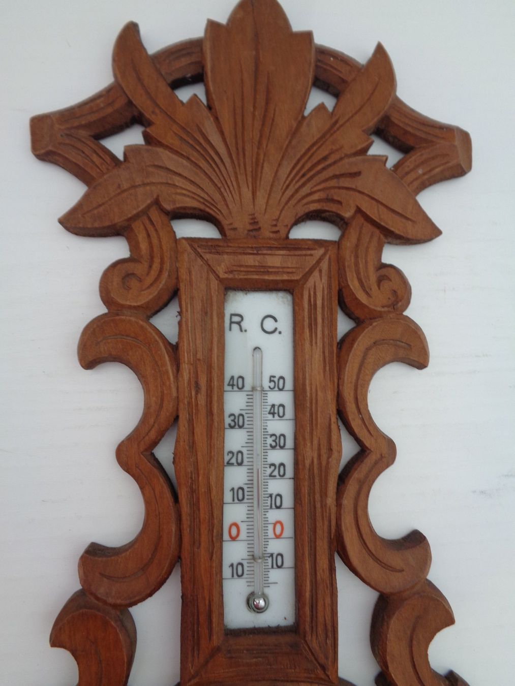 Altri elettrodomestici e apparecchi d’epoca: Antiker Barometer mit Holzschnitzerei - Vintage – Usato da Chur venduto da omonia 1