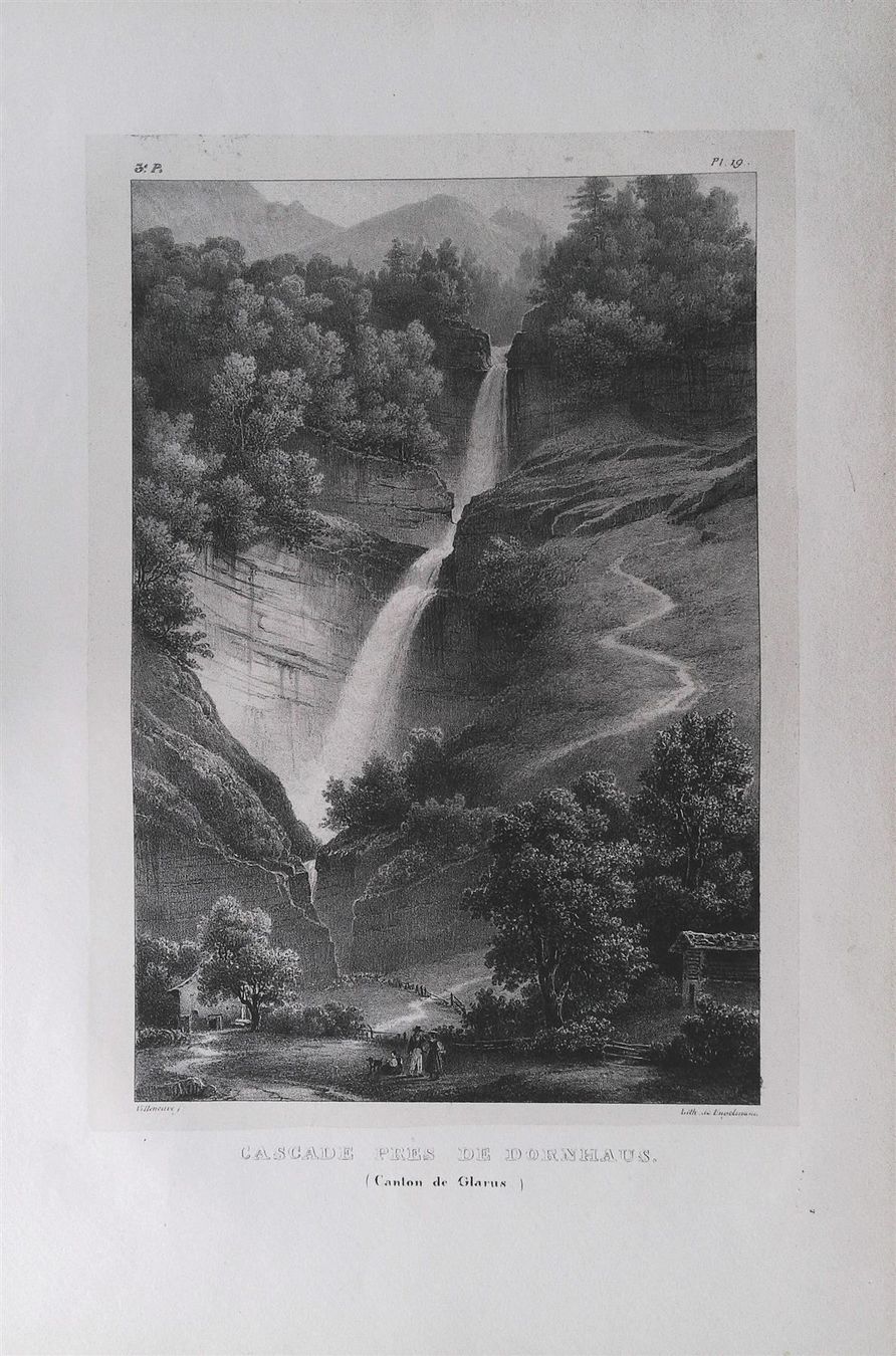 Gravures: Dornhaus Glarus  Litho von Engelmann – D'occasion à Rafz par Helvet32