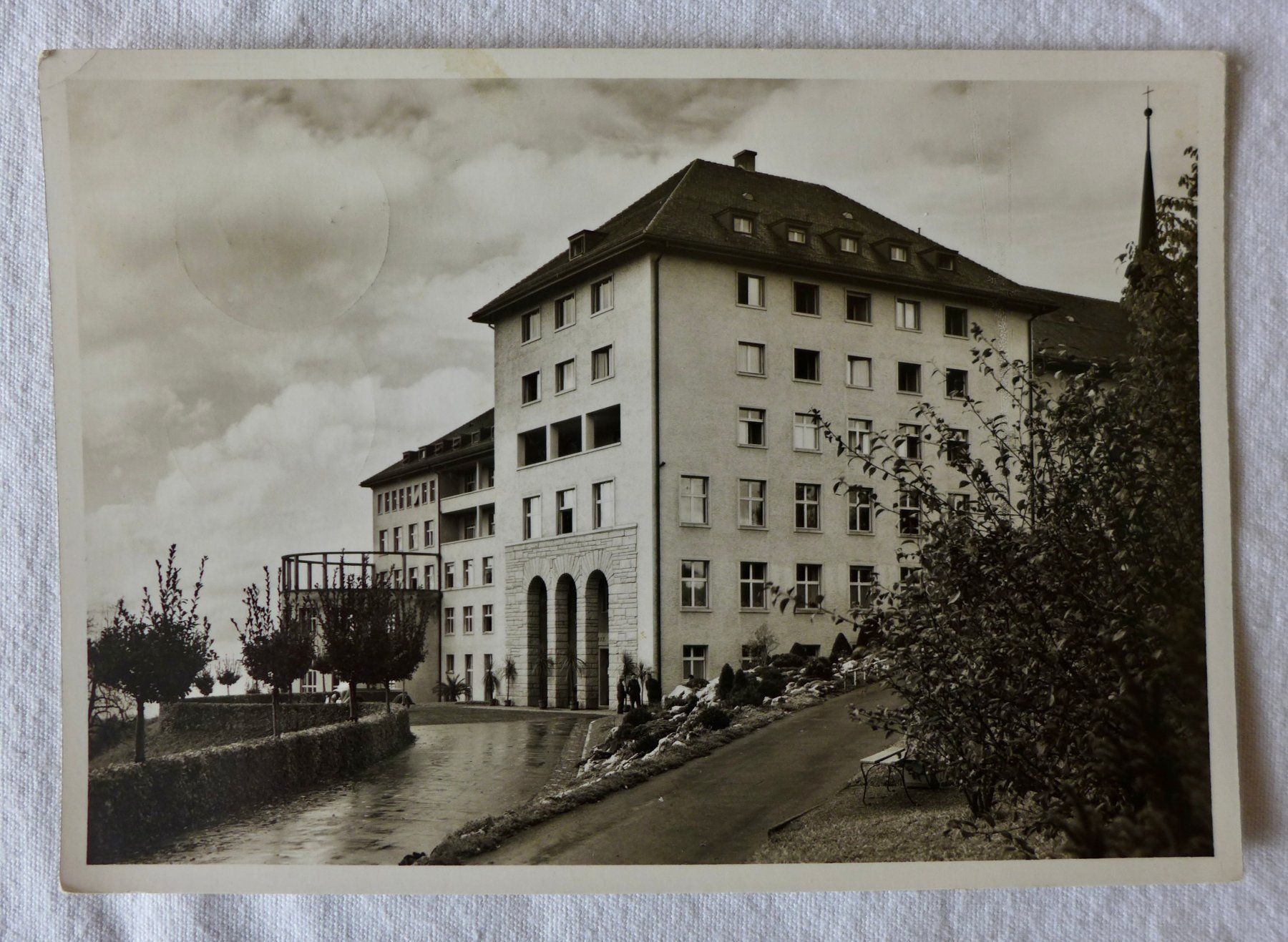 Cartoline postali: AK MENZINGEN ZG, Mädchenpensionat – Usato da Wallisellen venduto da aloa09