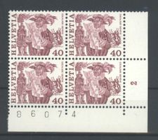 1978, Volksbräuche, Viererblock, Faserpapier **