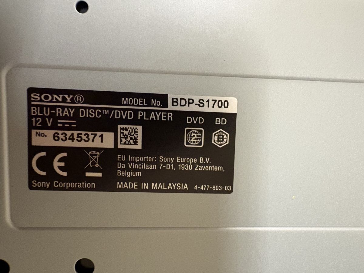 Sony Sistemi audio & multimediali: Blu-Ray DVD Player Sony BDP-S1700 – Usato da Arbon venduto da Bab 4