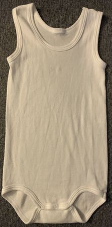 Kurzarmbody Gr.68/92, weiss