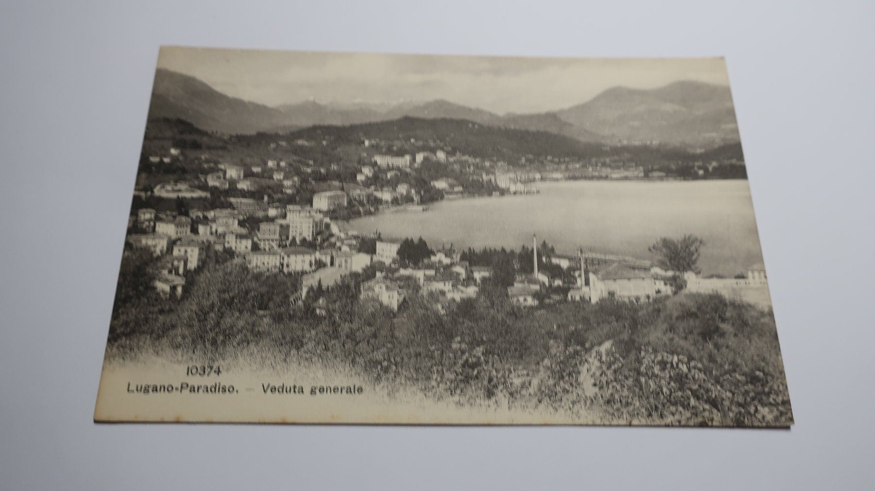 Ansichtskarten: Lugano - Paradiso - Veduta generale – Gebraucht aus Cormoret von Pascalll2001 1