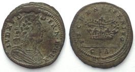 LUDWIG XV. Rechenpfennig v. Christoph Sigmund Annert 1741-68