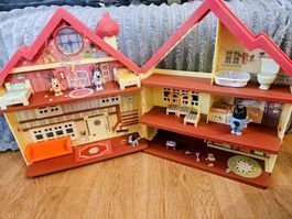 Bluey Haus Spielset mit Figuren und Zubehoer guter Zustand