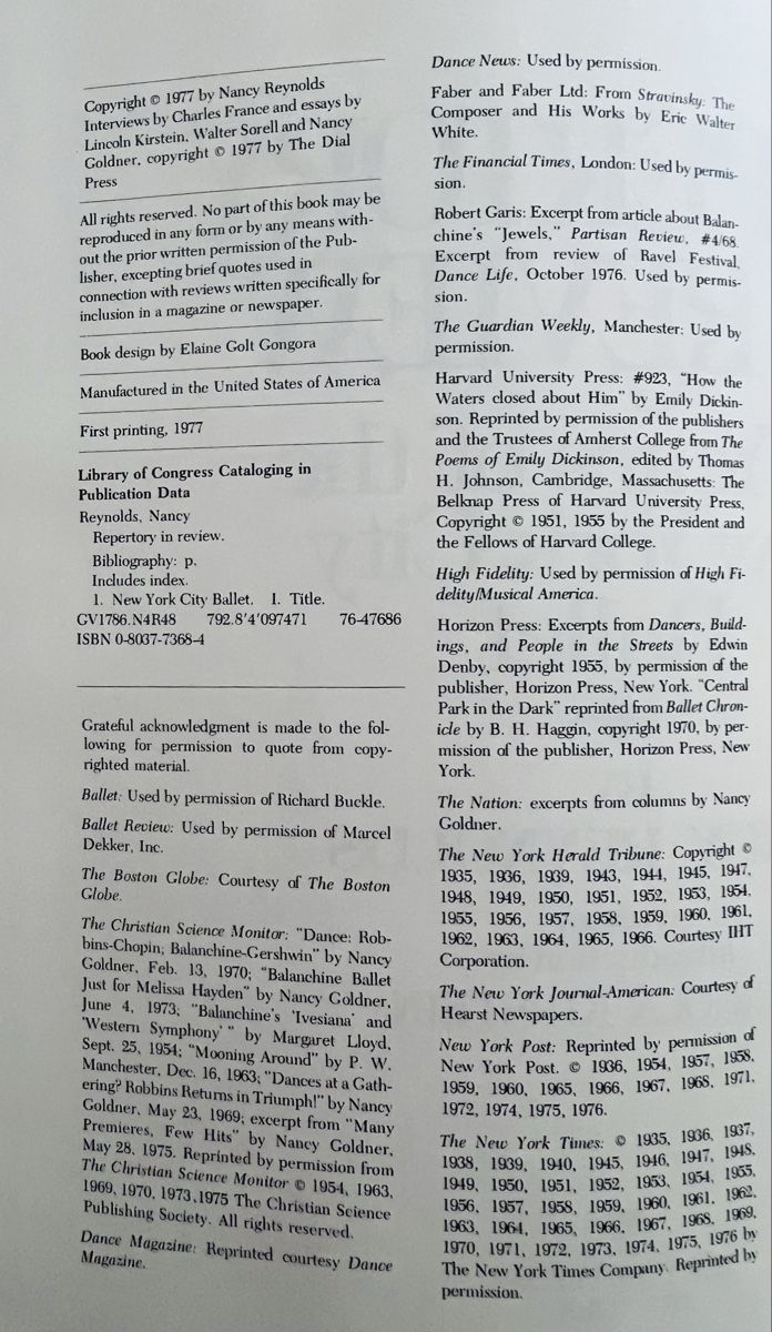 Bücher: Repertory in Review Author Nancy Reynolds – Gebraucht aus Bottmingen von bsp_t6m8 5