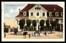 AK Herzogenbuchsee, Hotel Sonne mit Kindern am Brunnen
