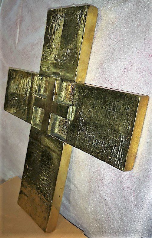 Sculture & Statue: Kreuz Messing Jesch – Nuovo (secondo la descrizione) da Lutzenberg venduto da Pinschi01 1