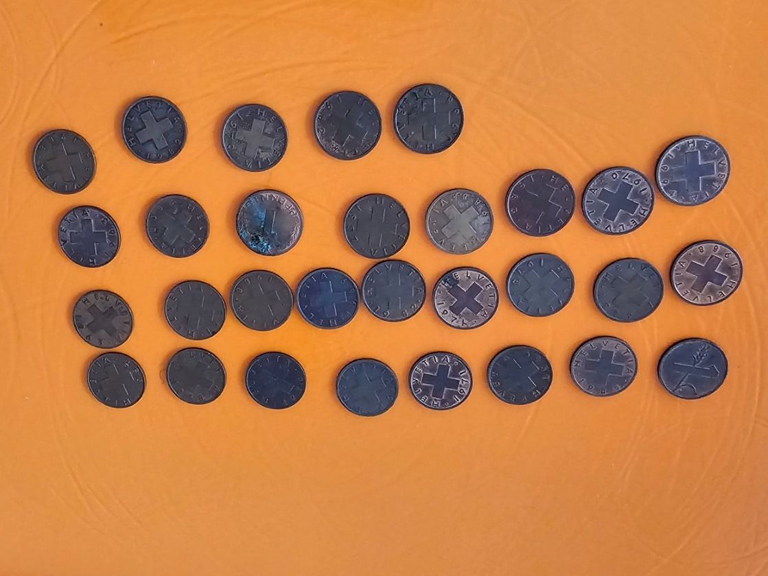 Toutes les monnaies: Lot -28 x 1 Rappen – D'occasion à Kreuzlingen par UAE 1