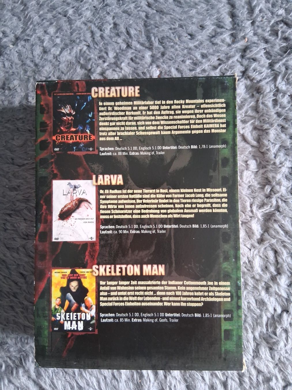 Tous les DVDs: CRUEL CREATURE COLLECTION   3 FILME  BOX DVD – D'occasion à Wetzikon ZH par Ramones01 1