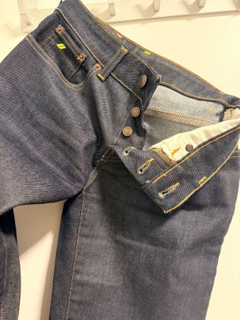 DKNY Jeans Femme W25 L30 Jean Brut Straight Made in Italy
