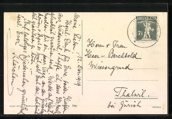 Cartes postales: Lugano, Hotel Suisse-Schweizerhof, Monte – D'occasion à Berlin par bartko-reher 1