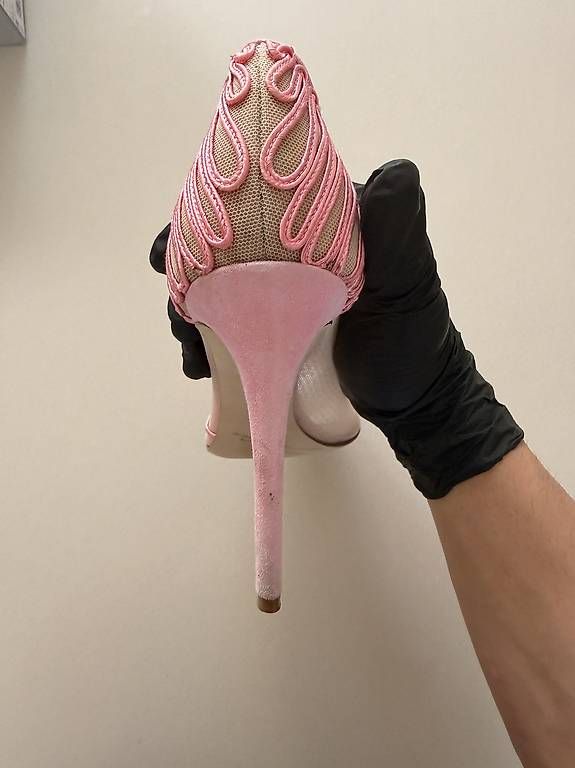 Scarpe da donna: Giorgio Armani décolleté rosa mesh  – Usato da Paradiso venduto da AlessioGuarnieri 3