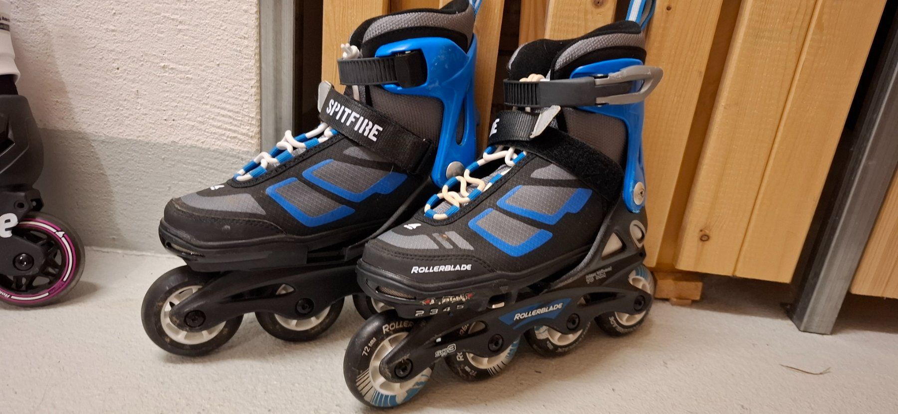 Pattini in linea & Pattini a rotelle: ROLLERBLADE Inlineskates »Microblade 33-36.5« - Spitfire – Usato da Obernau venduto da Minu77