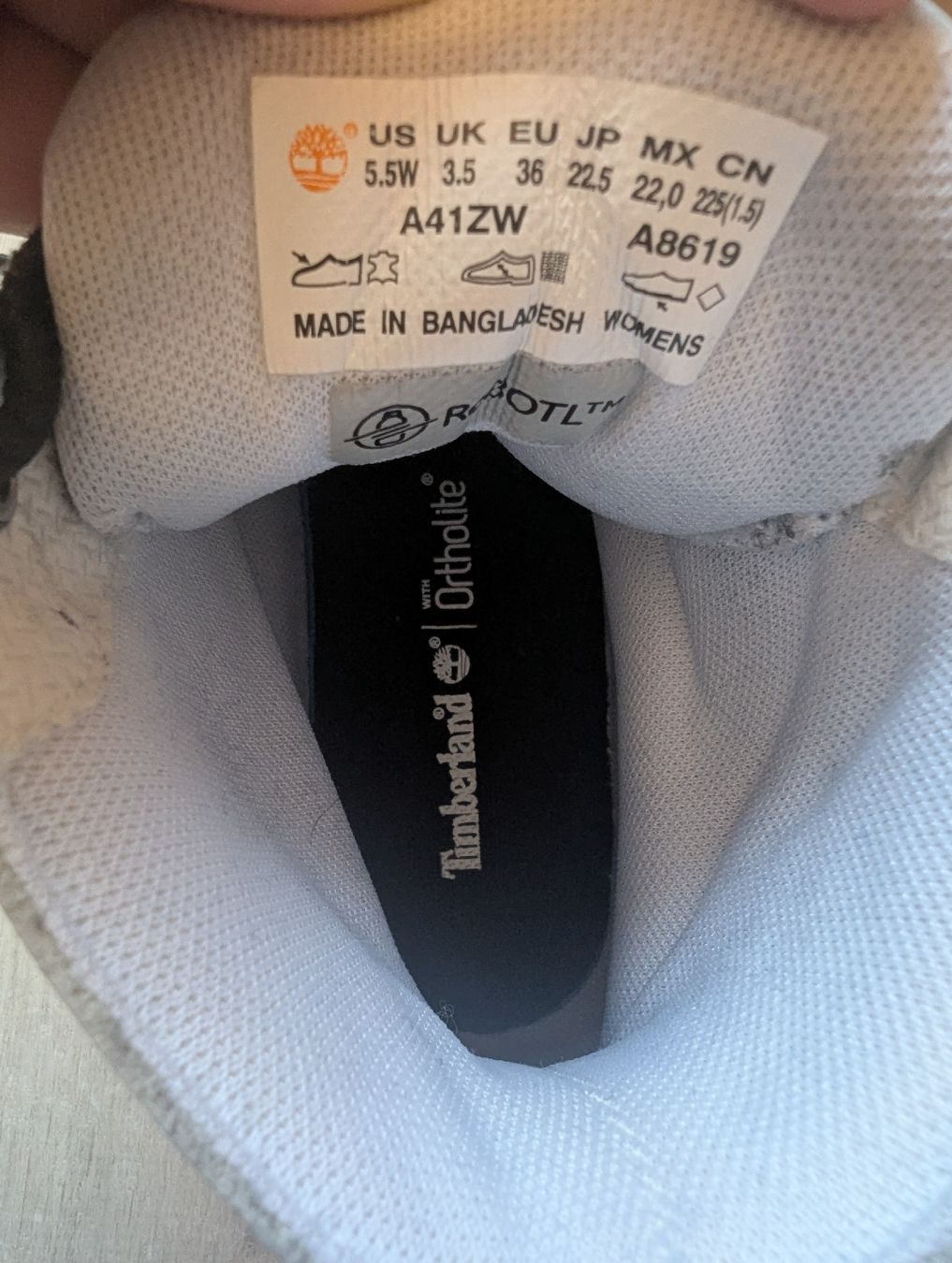 Timberland Scarpe da donna: Timberland White Leather Ankle Boots, Size 36 - EU – Usato da Schlieren venduto da maseam 4