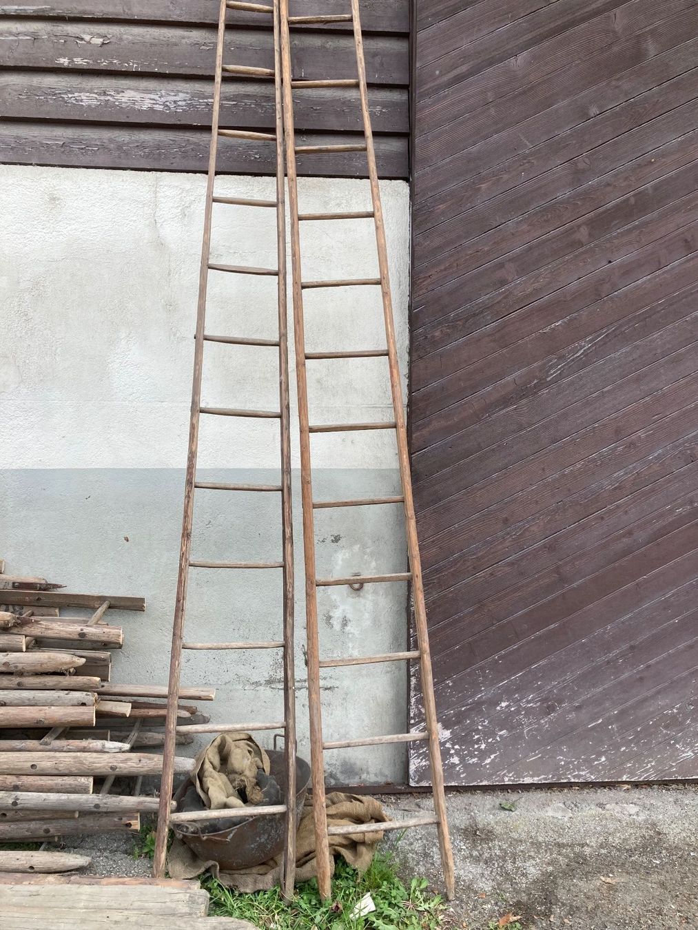 Tutte le decorazioni: Lot de 2 échelles en bois rustiques - Déco jardin! – Usato da Saxon venduto da Burty01