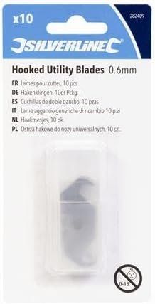 Coltelli: Silverline Messer 0.6mm Hooked Utility Blades trapezklinge – Nuovo e nell'imballaggio originale da Fürigen venduto da Barbi19 3
