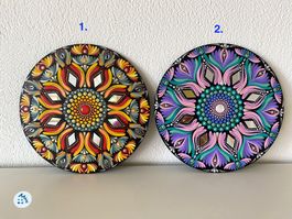 Nr. 2 Mandala Magnet Gross, Mandala Bild, Geschenkidee