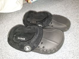 Crocs mit Futter schwarz J1 ca. Gr.31