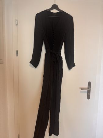 Jumpsuit Damen schwarz Grösse 38 Massimo Dutti
