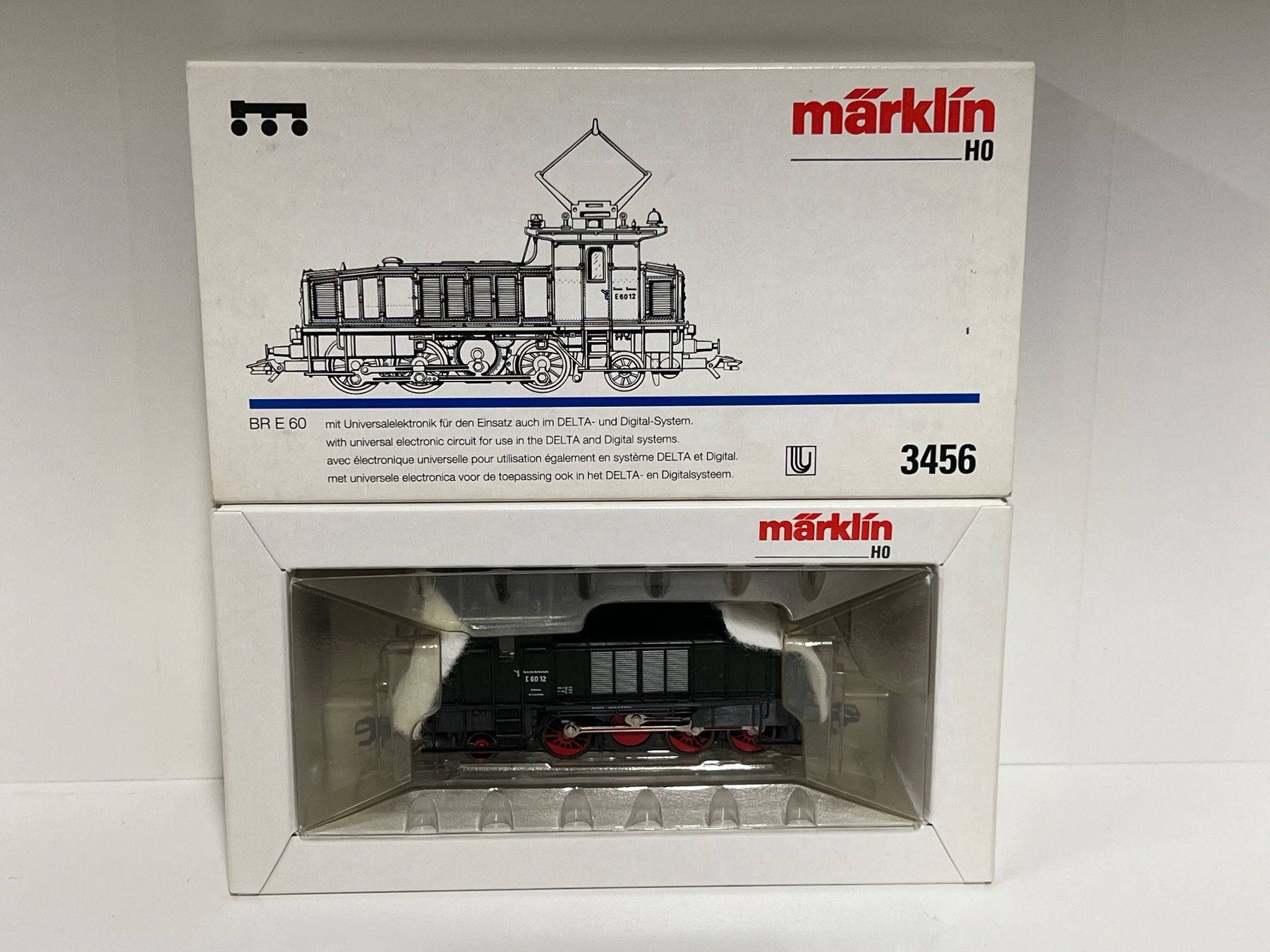 Märklin Modellini di ferrovie: Märklin BR E 60 3456 H0 AC – Nuovo e nell'imballaggio originale da Geroldswil venduto da TopTrain54 6