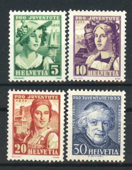 Tutti i francobolli: 1933, Pro Juventute ** (1) – Usato da Willisau venduto da Vollstempel