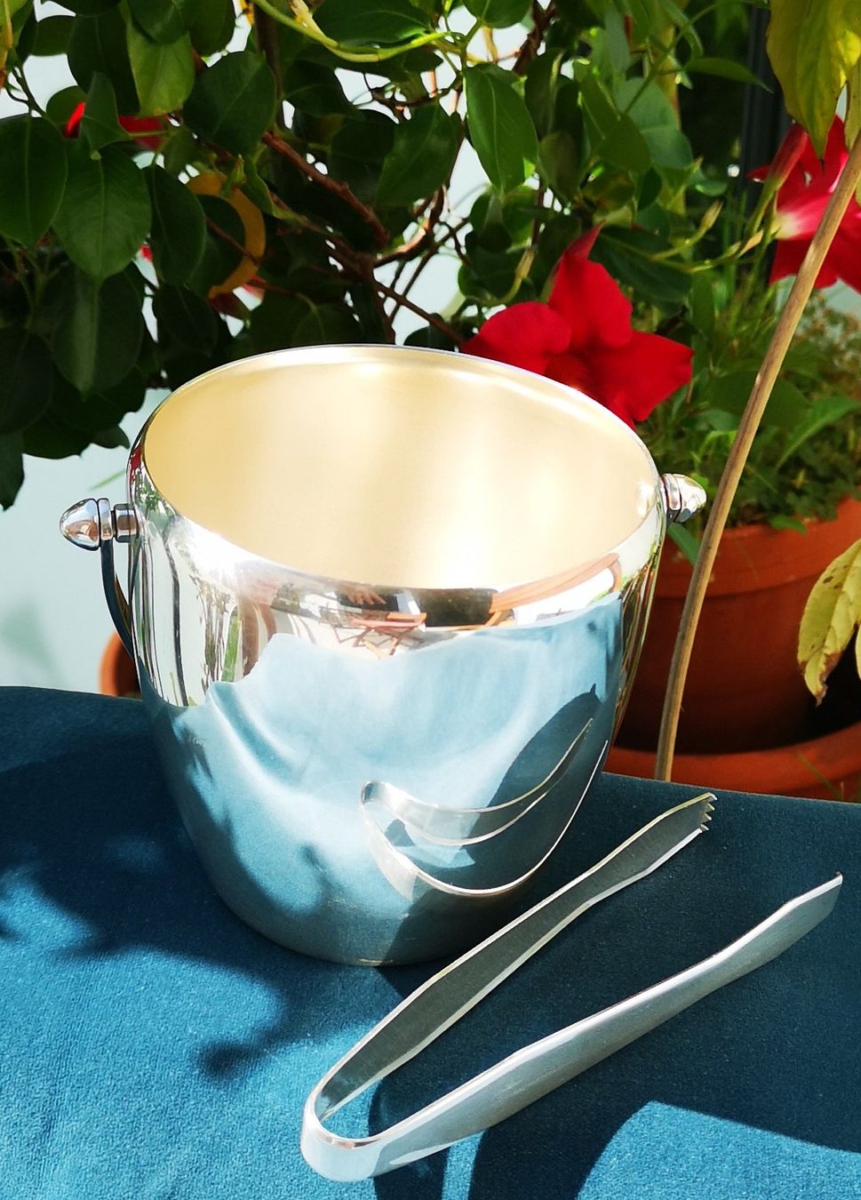 Altro: Vintage versilberter Eiskübel / Flaschenkühler von SPRING – Usato da Zürich venduto da Tanteemma369 1