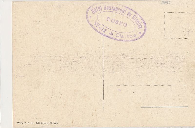 Cartoline postali: Tschiervahütte SAC + c1910 Stempel – Usato da Emmenbrücke venduto da teestube 1