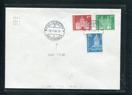 1968 Nr. 366,370,371L Vor-FDC 29.1.68