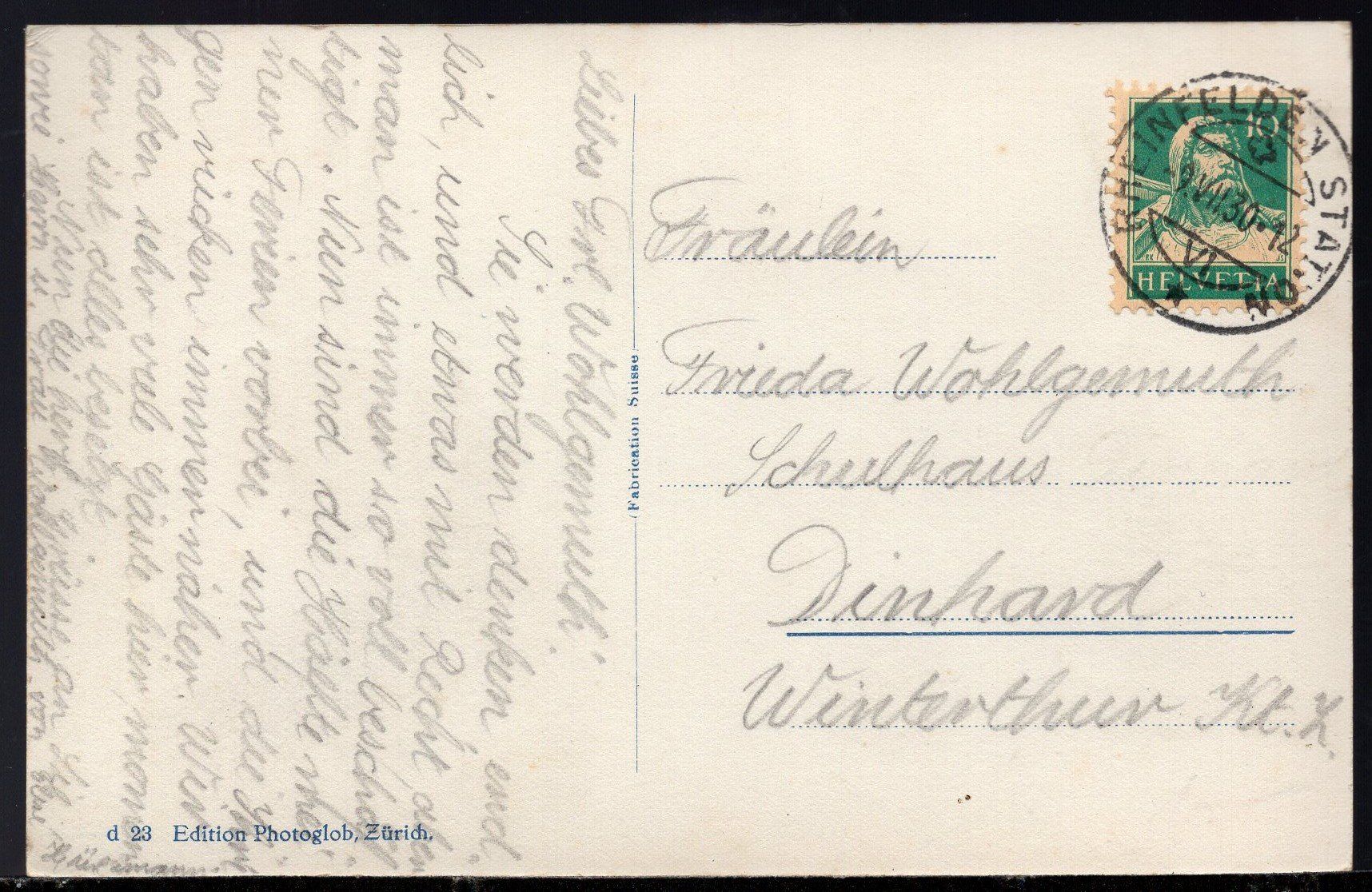 Cartoline postali: Rheinfelden, Schifflände, belebt  1930 – Usato da Aarau venduto da kufi44 2