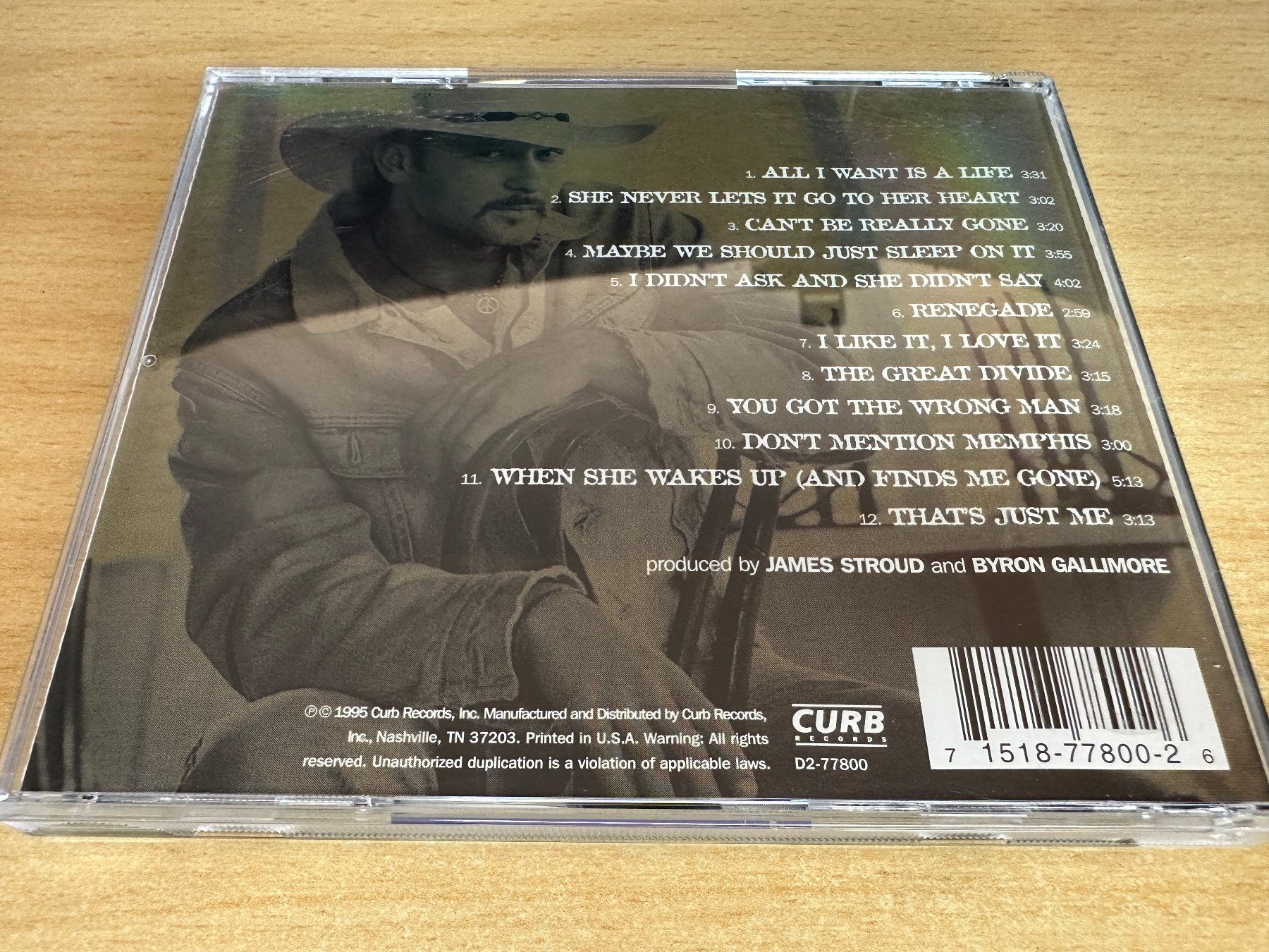CD: Tim McGraw – All I Want – Usato da Rikon im Tösstal venduto da Alpenmutz 1