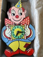 VINTAGE WANDUHR - CLOWN MIT BEWEGLICHEN AUGEN - SAMMLERSTÜCK