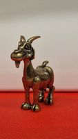 Bronzefigur Tierfigur Deko-Ziege, Glücksbringer, Top!